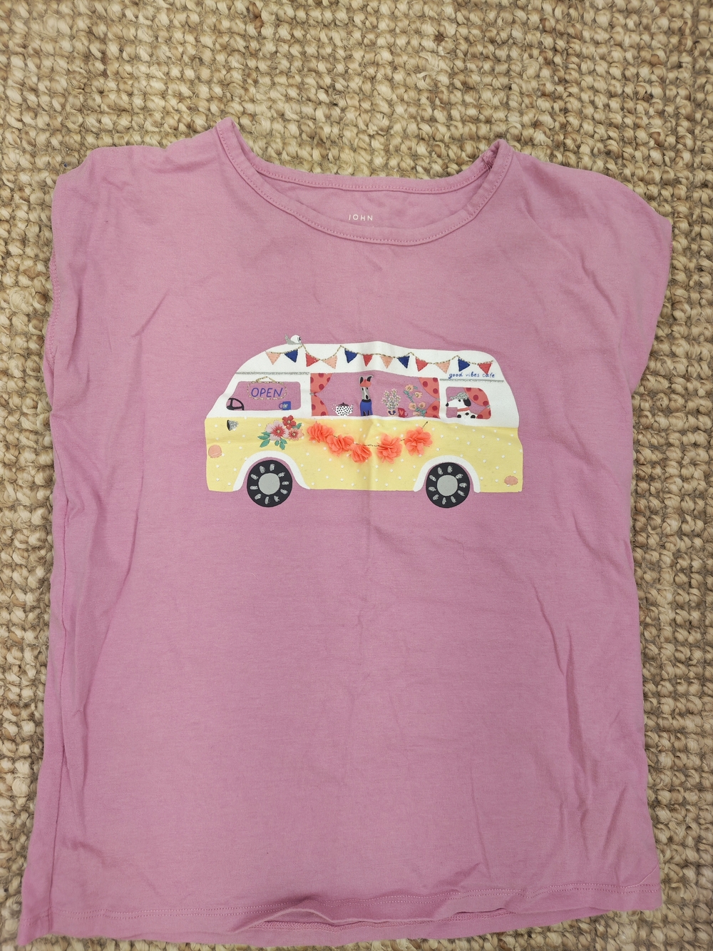 John lewis - Kids Pink Graphic Van Tee